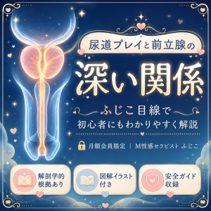 【初心者向け】尿道プレイと前立腺の関係をふじこ目線で解説します