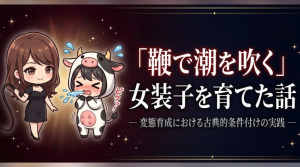 鞭で潮を吹く女装子を育てた話 ― 変態育成における古典的条件付けの実践